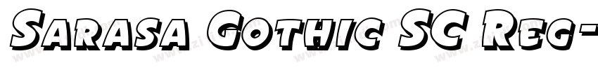 Sarasa Gothic SC Reg字体转换